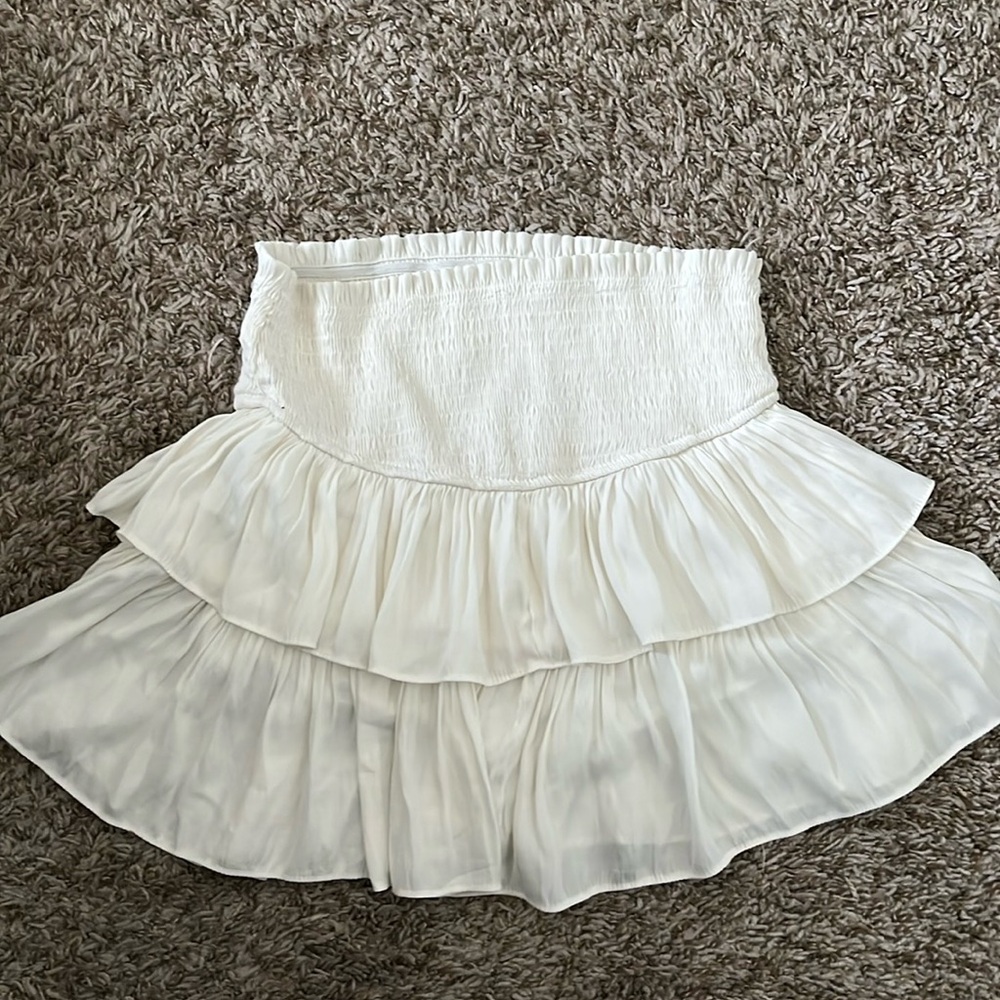NEVER WORN MUSTARD SEED MINI SKIRT WHITE